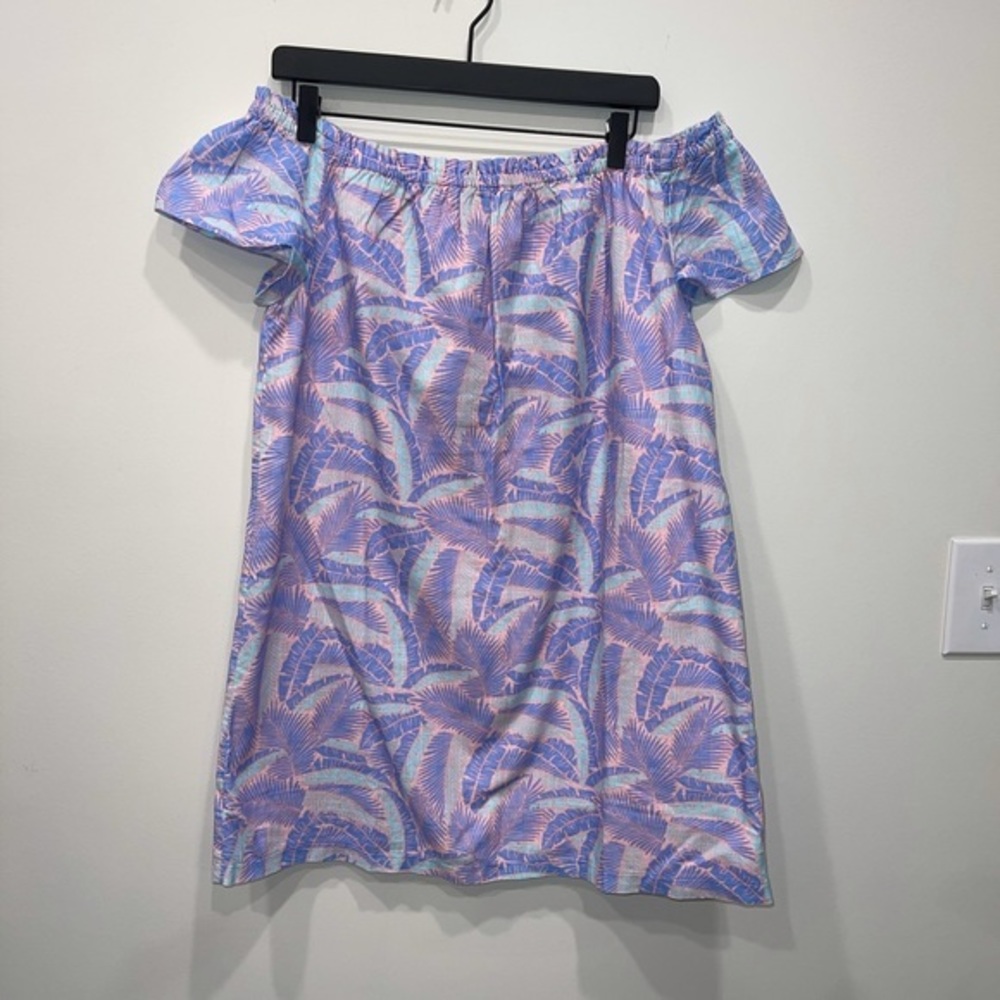 Vineyard Vines Island Palms Off the Shoulder Dress NWT size medium